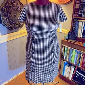 Shelby and Palmer houndstooth business dress